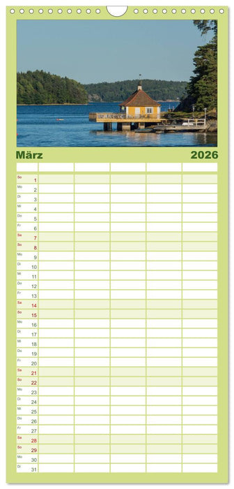 Stockholm und seine Schären (CALVENDO Familienplaner 2026)