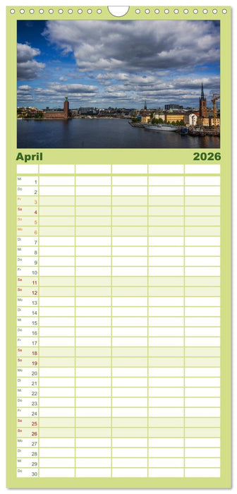 Stockholm und seine Schären (CALVENDO Familienplaner 2026)