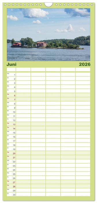 Stockholm und seine Schären (CALVENDO Familienplaner 2026)