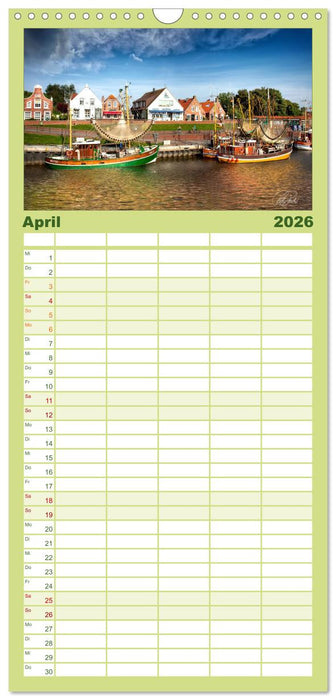 Ostfriesland, die alten Häfen - Greetsiel, Neuharlingersiel, Carolinensiel (CALVENDO Familienplaner 2026)