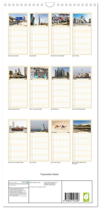 Faszination Dubai (CALVENDO Familienplaner 2026)