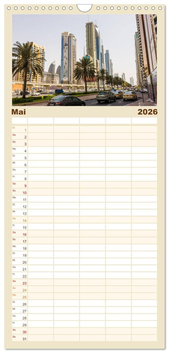 Faszination Dubai (CALVENDO Familienplaner 2026)