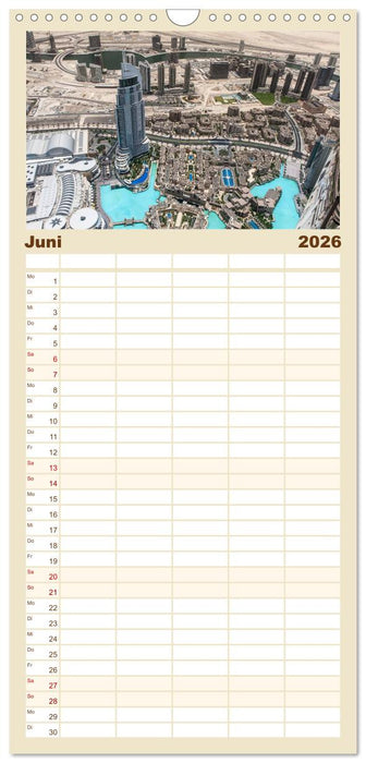 Faszination Dubai (CALVENDO Familienplaner 2026)