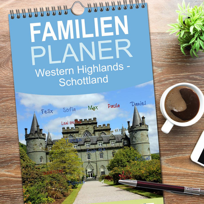 Western Highlands - Schottland (CALVENDO Familienplaner 2026)