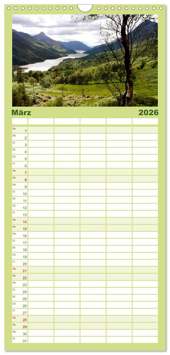 Western Highlands - Schottland (CALVENDO Familienplaner 2026)