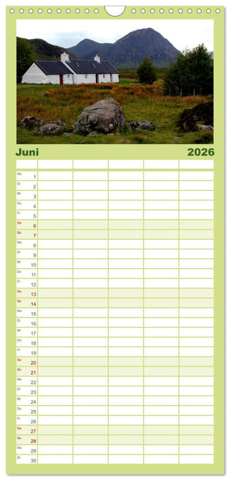 Western Highlands - Schottland (CALVENDO Familienplaner 2026)