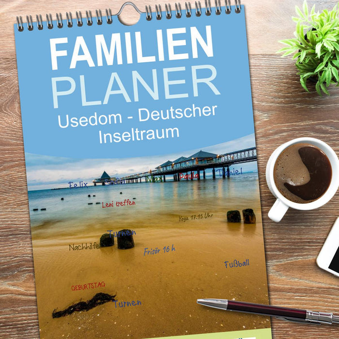 Usedom - Deutscher Inseltraum (CALVENDO Familienplaner 2026)