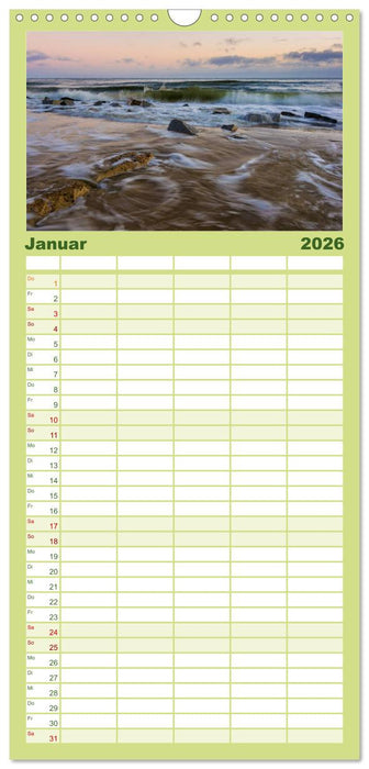 Usedom - Deutscher Inseltraum (CALVENDO Familienplaner 2026)