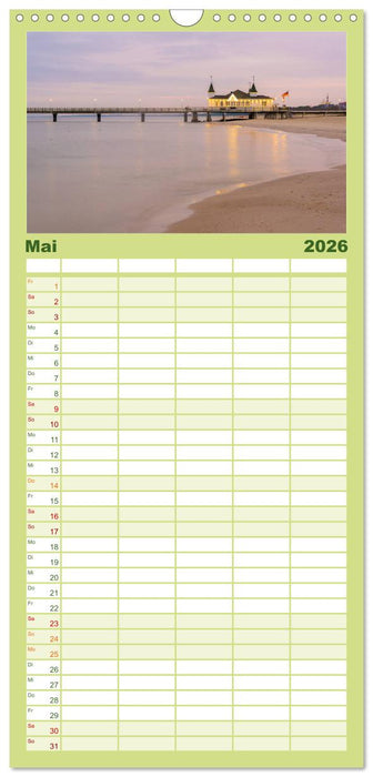 Usedom - Deutscher Inseltraum (CALVENDO Familienplaner 2026)