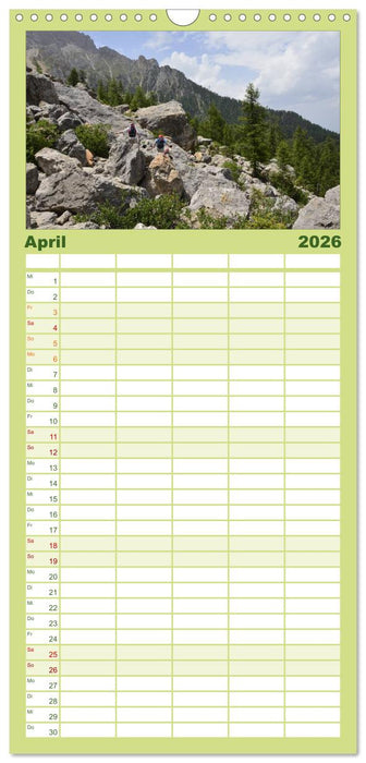 Die Dolomiten – Wanderparadies in Südtirol (CALVENDO Familienplaner 2026)