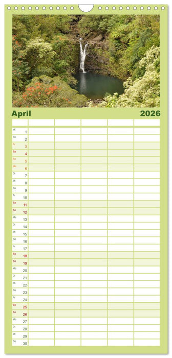 Hawaii - Land of Aloha (CALVENDO Familienplaner 2026)