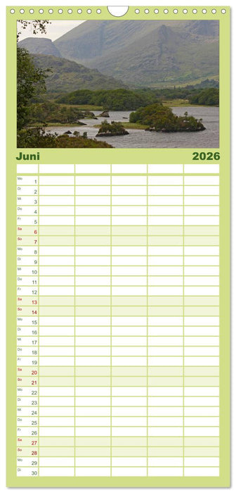 Irlands vielfältige Landschaften (CALVENDO Familienplaner 2026)