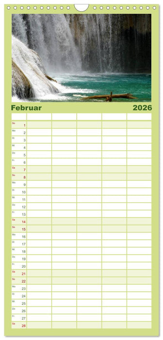 Von Mexiko nach Panama in 12 Monaten (CALVENDO Familienplaner 2026)