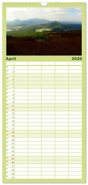 Von Mexiko nach Panama in 12 Monaten (CALVENDO Familienplaner 2026)