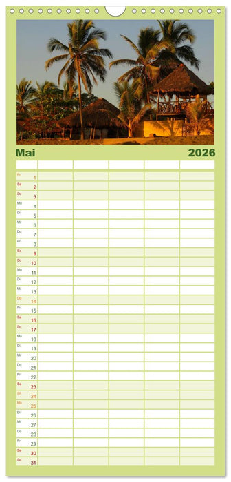 Von Mexiko nach Panama in 12 Monaten (CALVENDO Familienplaner 2026)