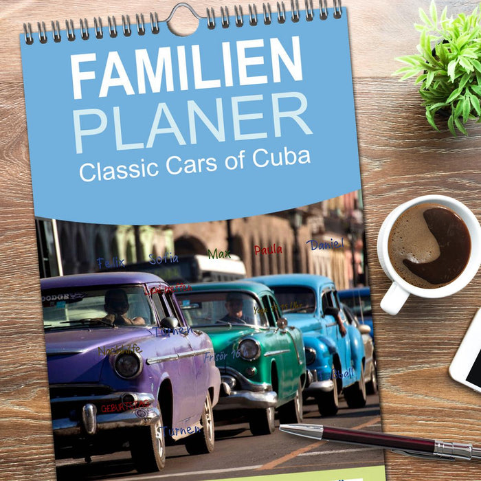 Classic Cars of Cuba (CALVENDO Familienplaner 2026)