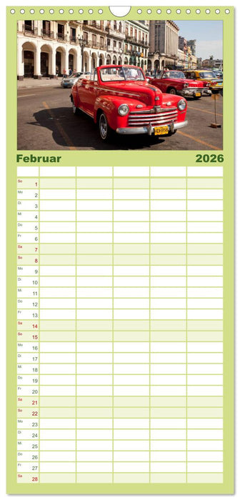 Classic Cars of Cuba (CALVENDO Familienplaner 2026)