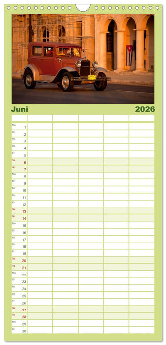 Classic Cars of Cuba (CALVENDO Familienplaner 2026)