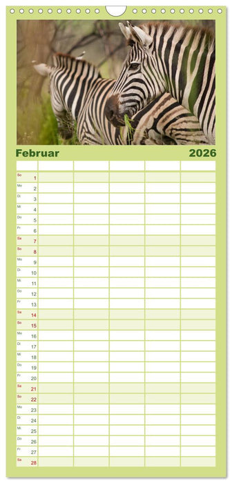 Tierische Glücksmomente (CALVENDO Familienplaner 2026)