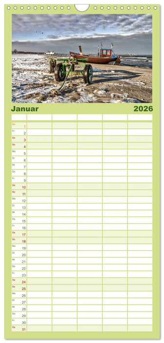 Die Insel Usedom in Bildern (CALVENDO Familienplaner 2026)