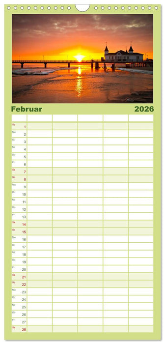 Die Insel Usedom in Bildern (CALVENDO Familienplaner 2026)