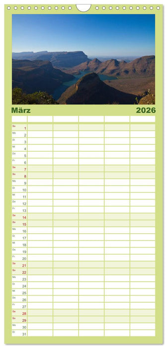 Afrika Impressionen. NAMIBIA - SÜDAFRIKA - BOTSWANA (CALVENDO Familienplaner 2026)