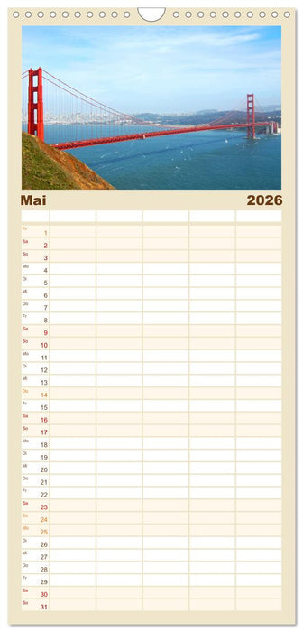 USA - American Beautys (CALVENDO Familienplaner 2026)