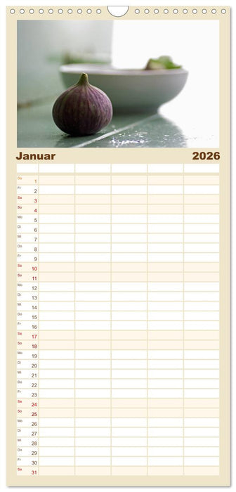 Frische Früchte Kalender (CALVENDO Familienplaner 2026)