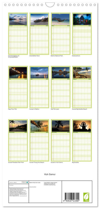 Koh Samui (CALVENDO Familienplaner 2026)