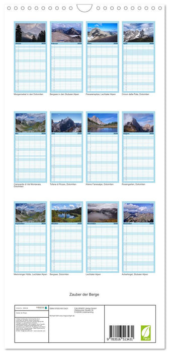 Zauber der Berge (CALVENDO Familienplaner 2026)