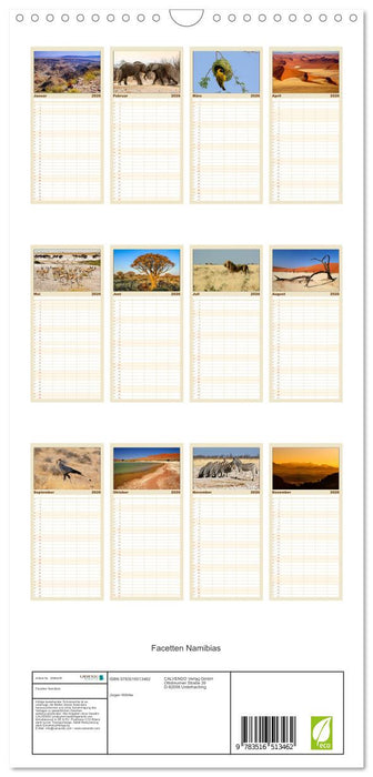 Facetten Namibias (CALVENDO Familienplaner 2026)