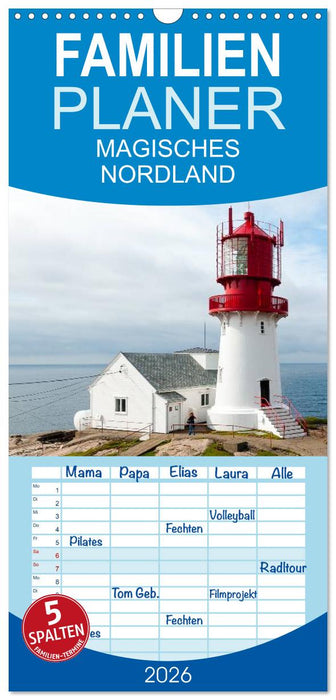 Magisches Nordland. Eine Reise in das Herz Skandinaviens (CALVENDO Familienplaner 2026)
