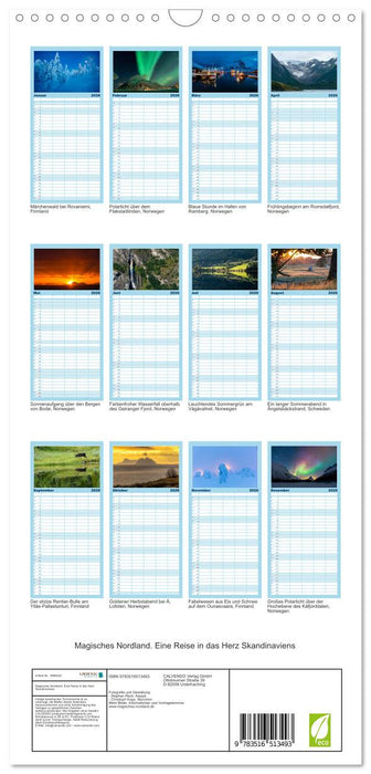 Magisches Nordland. Eine Reise in das Herz Skandinaviens (CALVENDO Familienplaner 2026)
