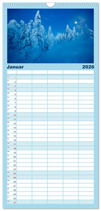 Magisches Nordland. Eine Reise in das Herz Skandinaviens (CALVENDO Familienplaner 2026)