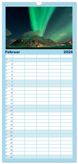 Magisches Nordland. Eine Reise in das Herz Skandinaviens (CALVENDO Familienplaner 2026)