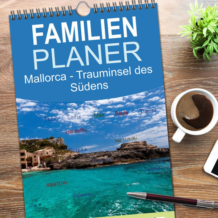 Mallorca - Trauminsel des Südens (CALVENDO Familienplaner 2026)