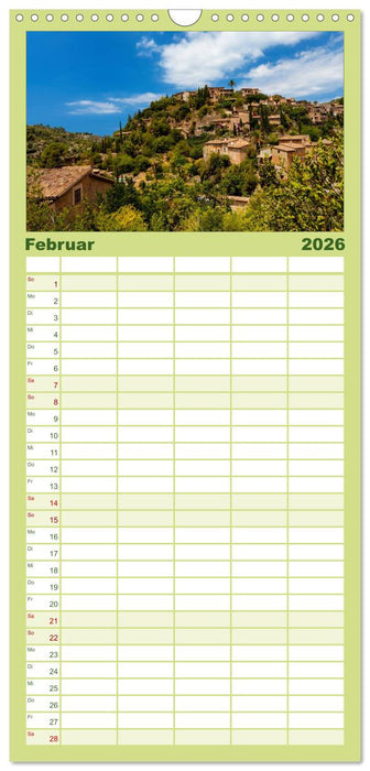 Mallorca - Trauminsel des Südens (CALVENDO Familienplaner 2026)