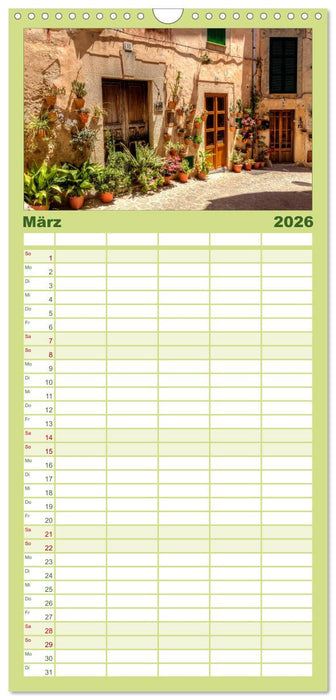 Mallorca - Trauminsel des Südens (CALVENDO Familienplaner 2026)