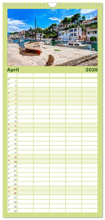 Mallorca - Trauminsel des Südens (CALVENDO Familienplaner 2026)