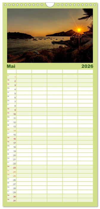 Mallorca - Trauminsel des Südens (CALVENDO Familienplaner 2026)