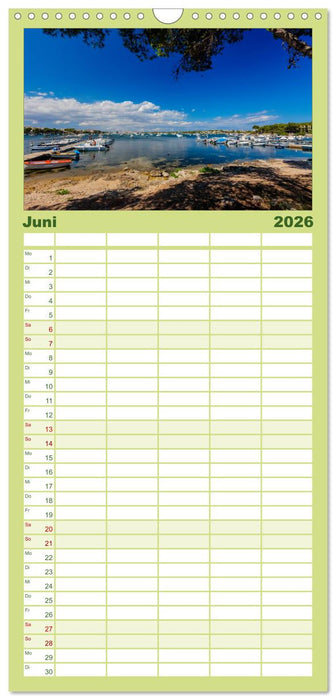 Mallorca - Trauminsel des Südens (CALVENDO Familienplaner 2026)