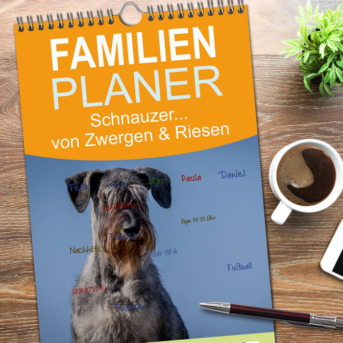 Schnauzer... von Zwergen und Riesen 2026 (CALVENDO Familienplaner 2026)