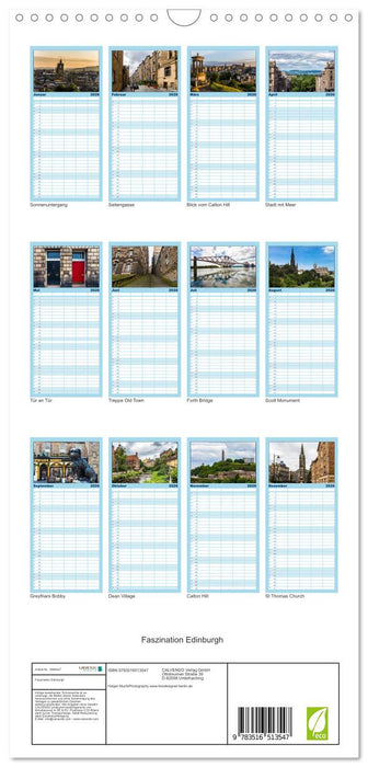 Faszination Edinburgh (CALVENDO Familienplaner 2026)