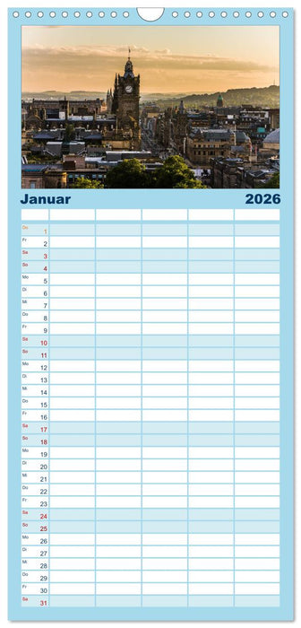 Faszination Edinburgh (CALVENDO Familienplaner 2026)