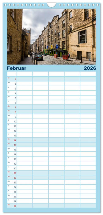 Faszination Edinburgh (CALVENDO Familienplaner 2026)