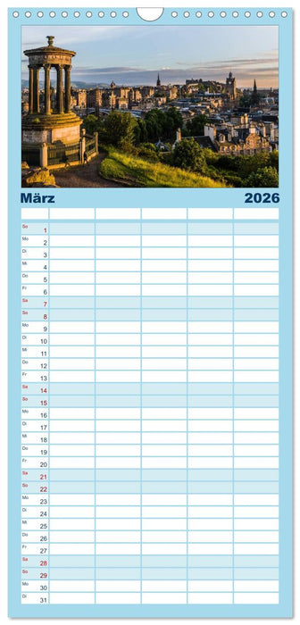 Faszination Edinburgh (CALVENDO Familienplaner 2026)