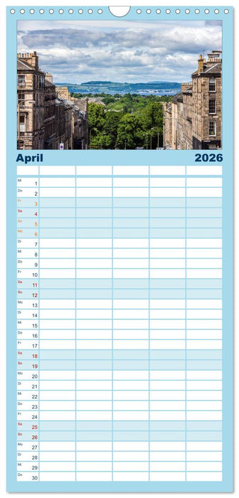 Faszination Edinburgh (CALVENDO Familienplaner 2026)