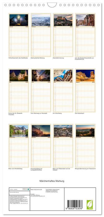 Märchenhaftes Marburg (CALVENDO Familienplaner 2026)
