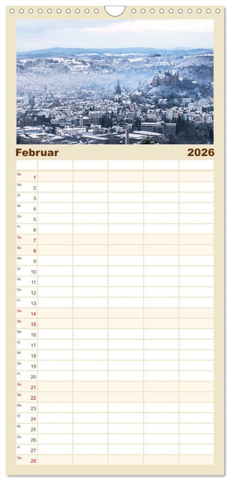 Märchenhaftes Marburg (CALVENDO Familienplaner 2026)