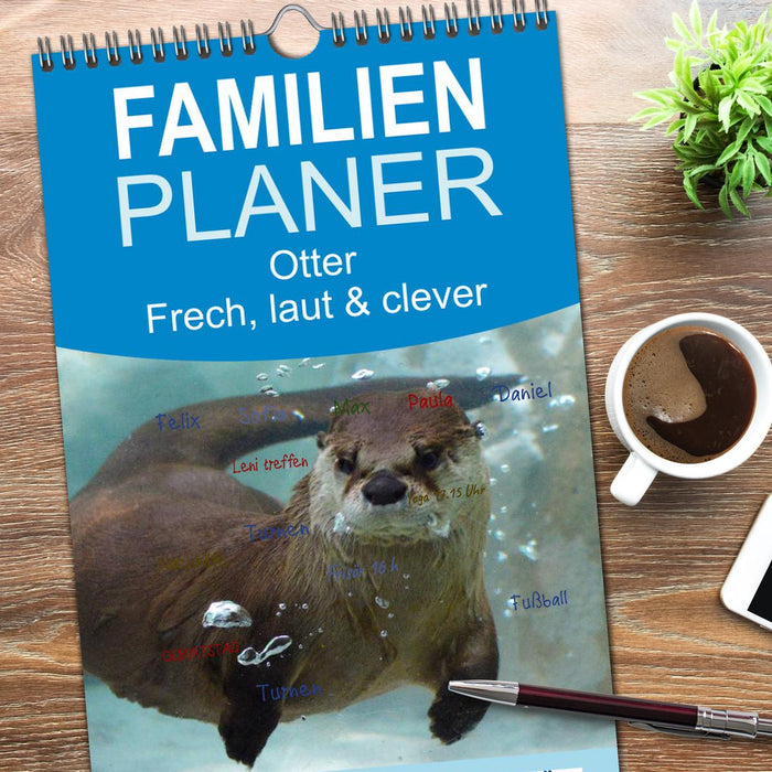 Otter. Frech, laut und clever (CALVENDO Familienplaner 2026)